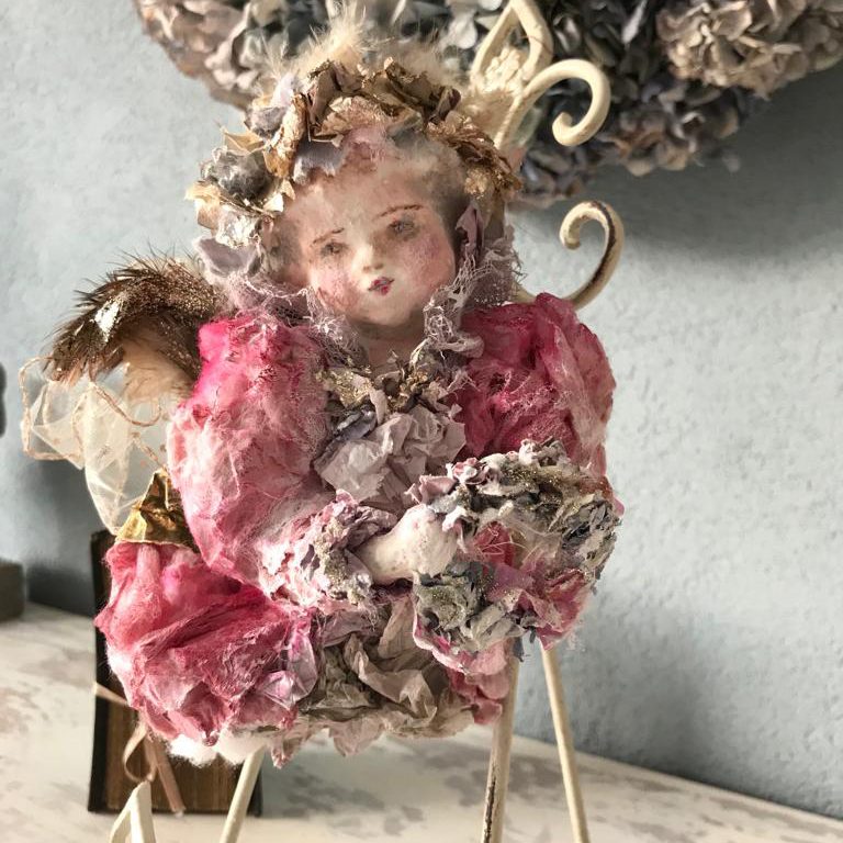vintage handmade Girl Doll