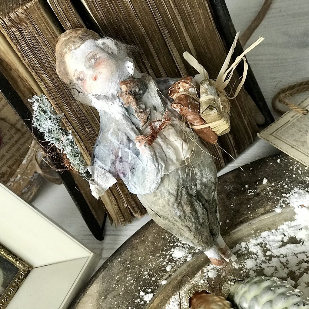 Old Handmade Christmas Tree doll