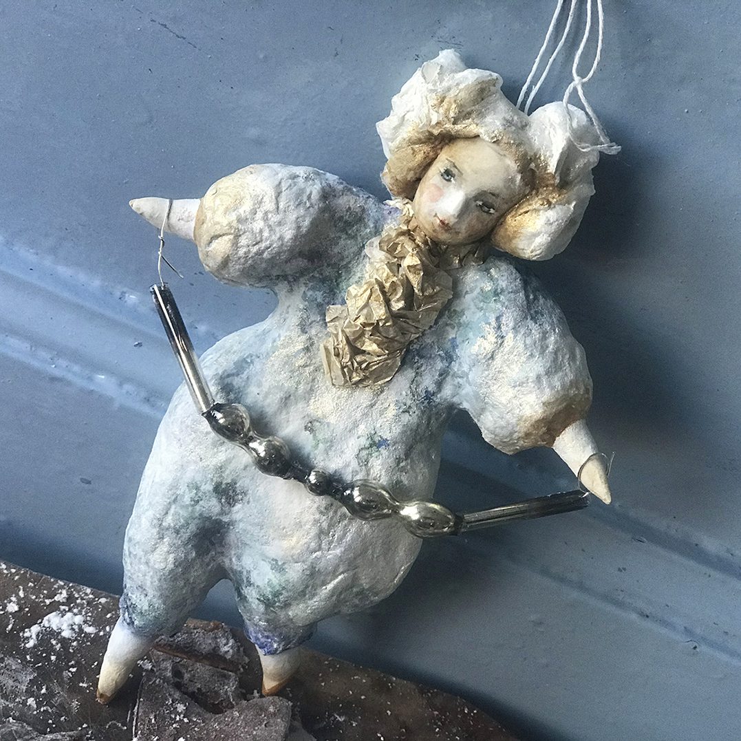 Vintage Christmas Cotton doll