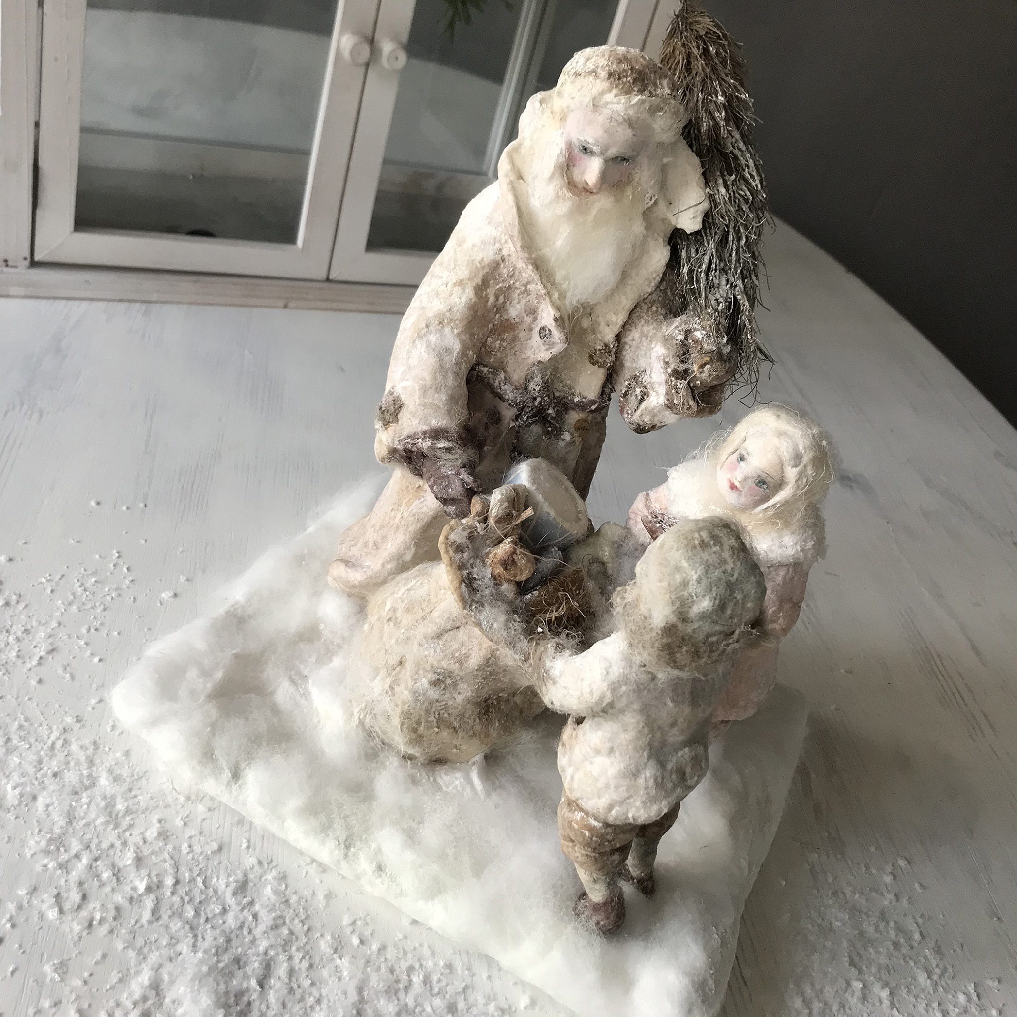 santa handmade cotton dolls