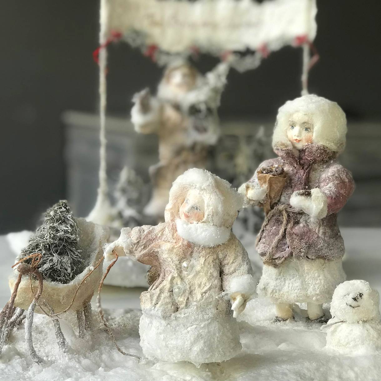 vintage handmade sleigh