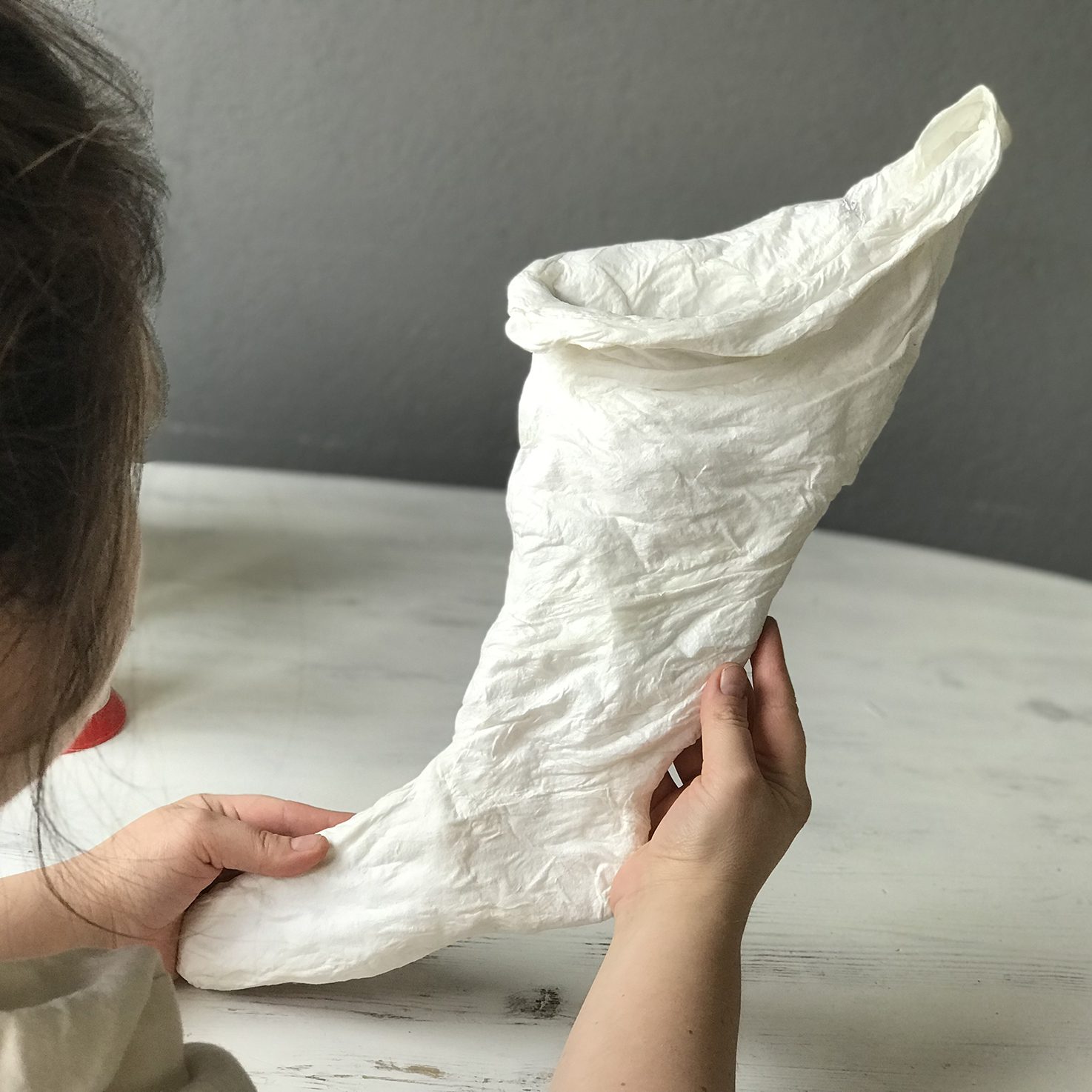 vintage handmade santa stockings