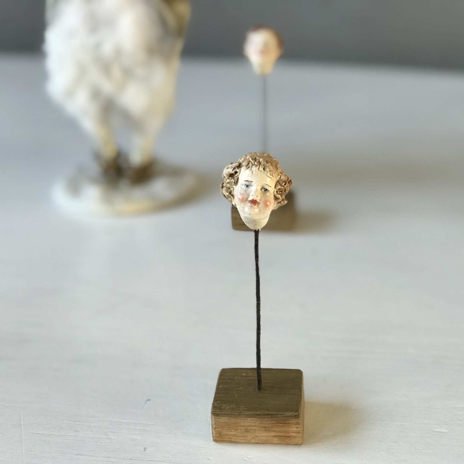 girl handmade doll face