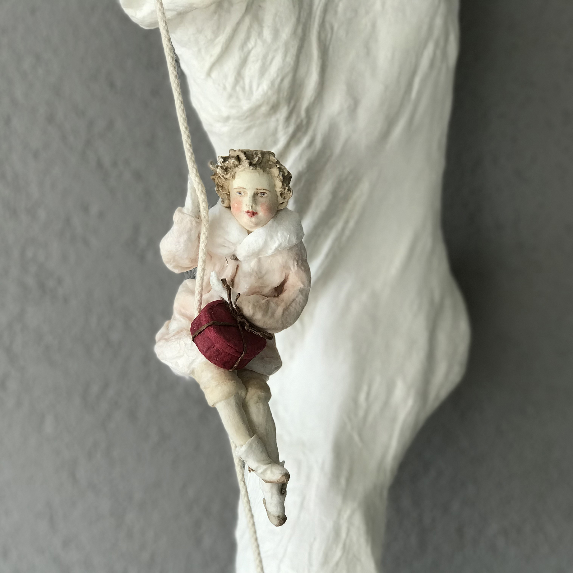 Vintage Handmade Santa Stockings